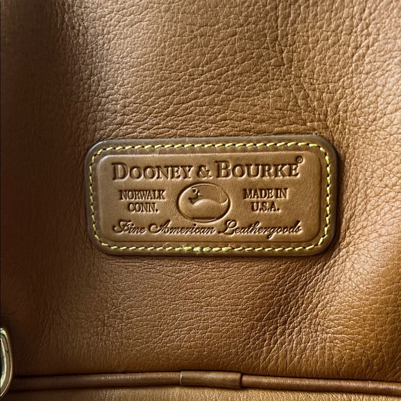 Dooney & Bourke Tan Leather Backpack - Picture 3 of 3